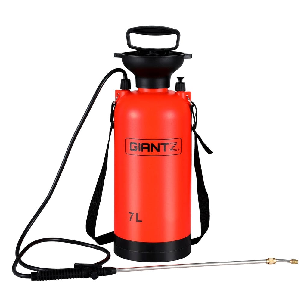 Giantz Home & Garden > Garden Tools > Herbicides Giantz Weed Sprayer Pressure 7L Shoulder Garden Spray