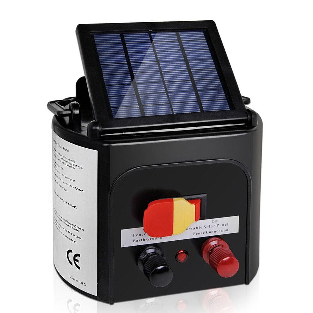 Giantz Pet Care > Farm Supplies > Fencing Giantz Fence Energiser 5KM Solar Powered 0.15J Electric Fencing Charger