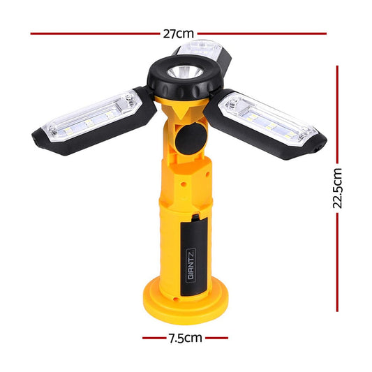 Giantz Sports & Fitness > Exercise, Gym & Fitness > Treadmills Giantz Work Light Rechargeable USB Cordless LED Lamp Hook Rotation Folding