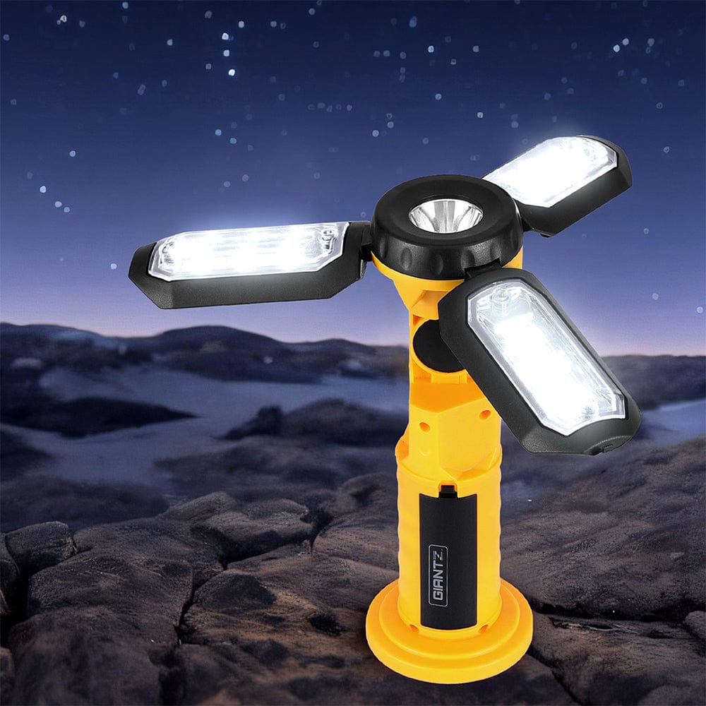 Giantz Sports & Fitness > Exercise, Gym & Fitness > Treadmills Giantz Work Light Rechargeable USB Cordless LED Lamp Hook Rotation Folding