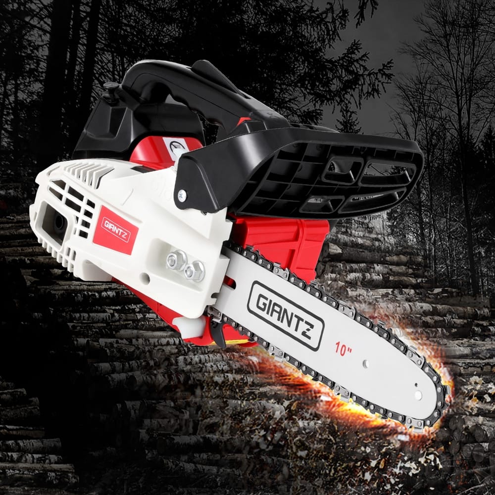 Giantz Tools > Power Tools > Chainsaws Giantz 25cc Petrol Chainsaw 10" Bar E-Start Tree Pruning Chain Saw