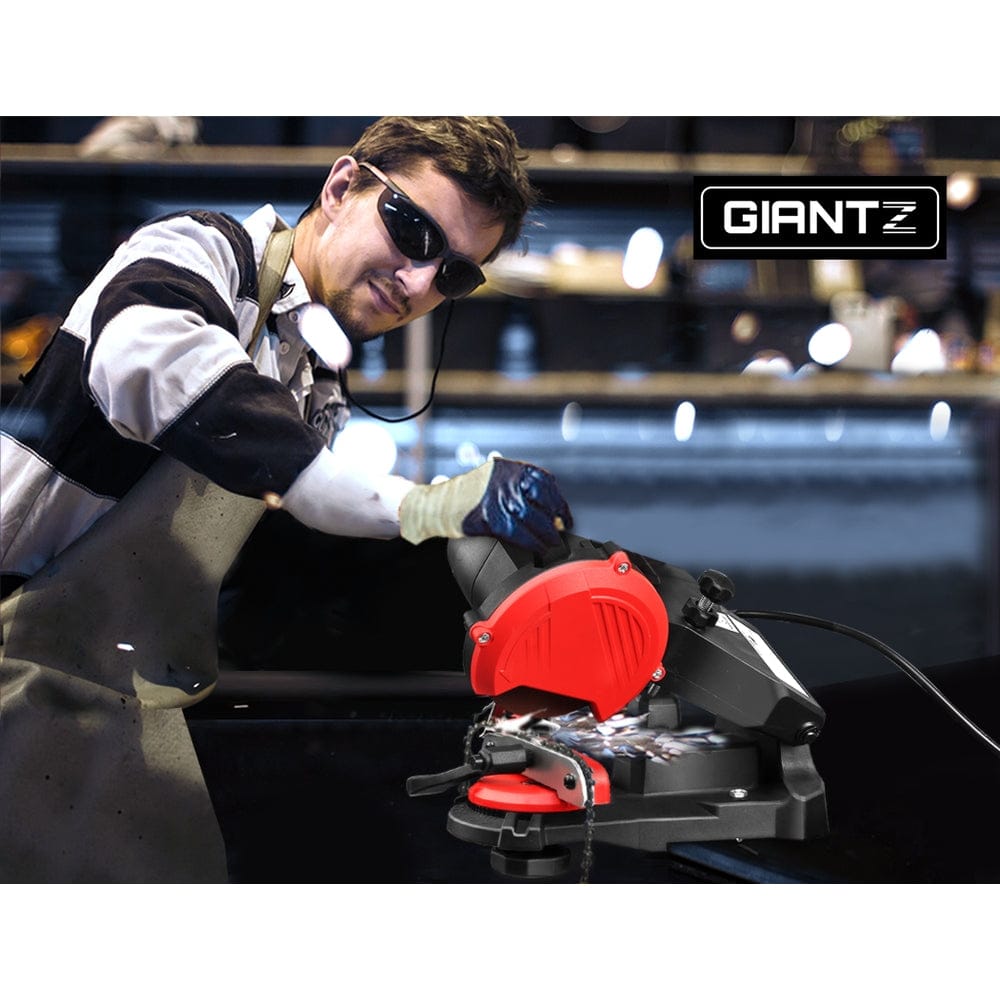 Giantz Tools > Power Tools > Chainsaws Giantz Chainsaw Sharpener Electric Chain Blade Sharpening Tool Grinder