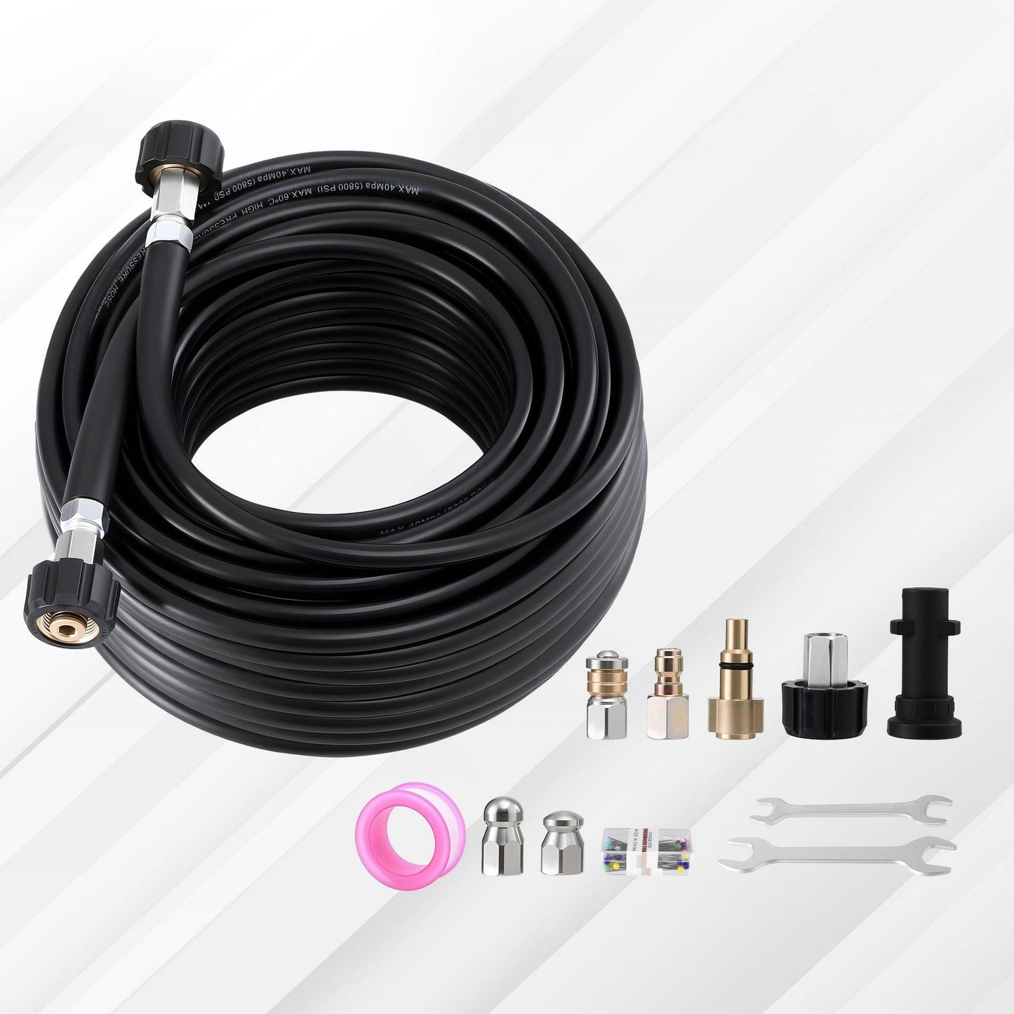 Giantz Tools > Power Tools > Outdoor Power Equipment Giantz Pressure Washer Hose 30M 5800PSI Power Replacement Extension 1/4'' Quick Connect