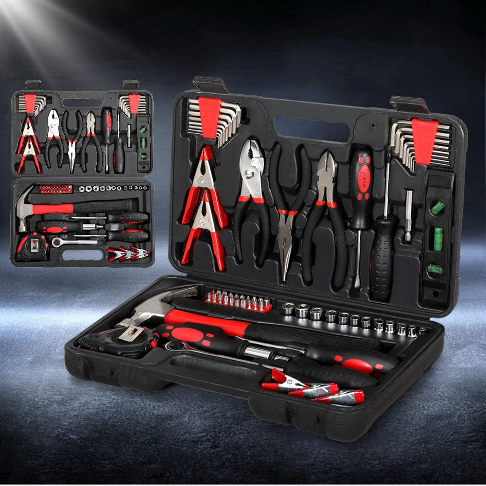 Giantz Tools > Tools Storage > Tool Boxes Giantz 70pcs Tool Kit Set Box Household Toolbox Repair Hard Case Black