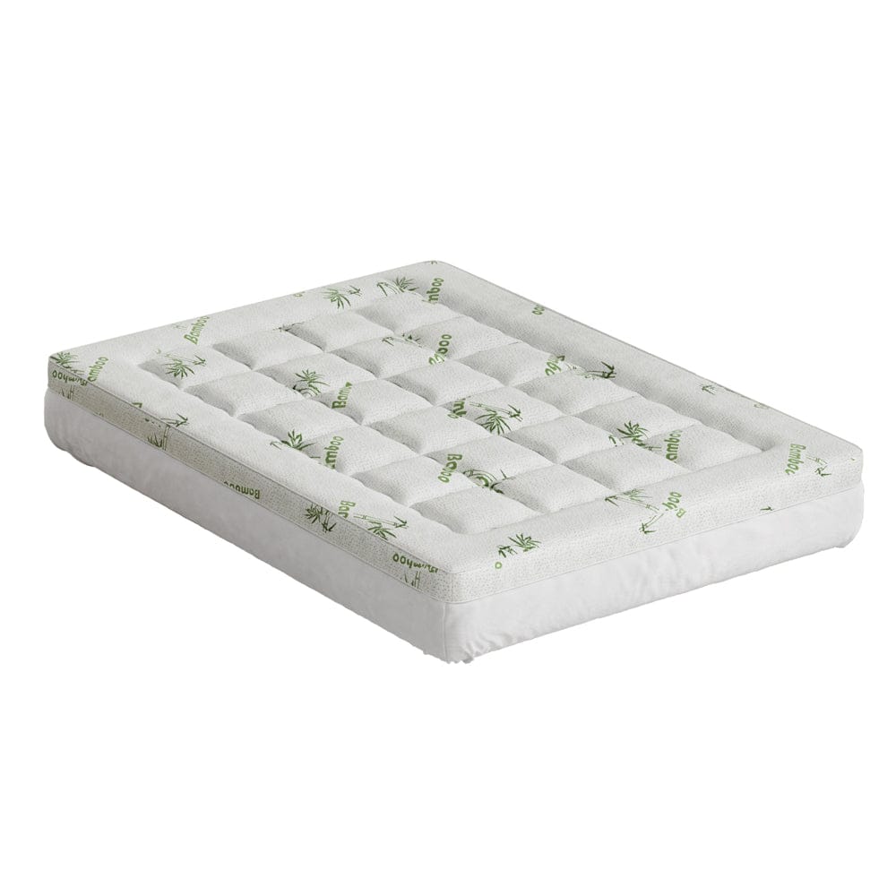 Giselle Furniture > Mattresses > Mattress Toppers Giselle Bedding Mattress Topper Pillowtop Bamboo 7.5cm Double