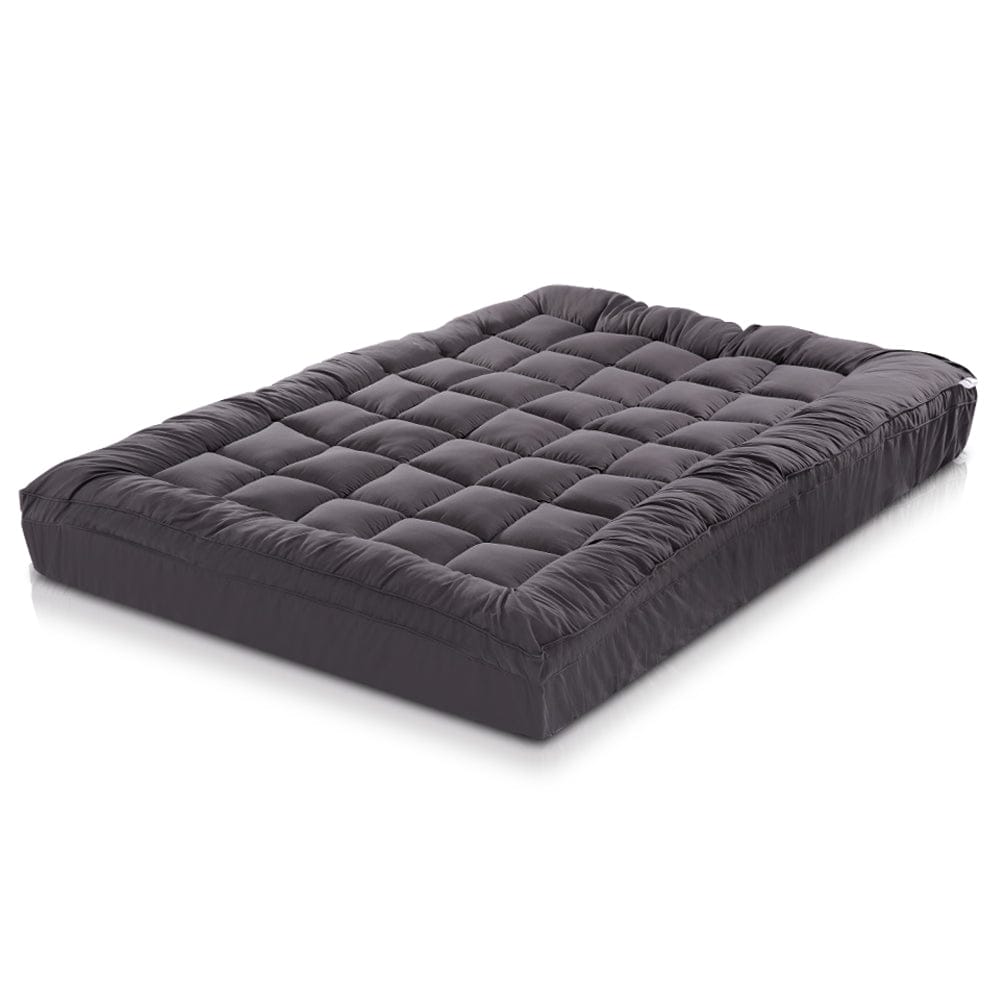 Giselle Furniture > Mattresses > Mattress Toppers Giselle Bedding Mattress Topper Pillowtop Bamboo Charcoal Double
