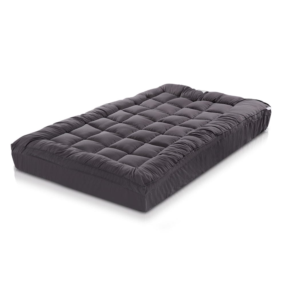 Giselle Furniture > Mattresses > Mattress Toppers Giselle Bedding Mattress Topper Pillowtop Bamboo Charcoal Single