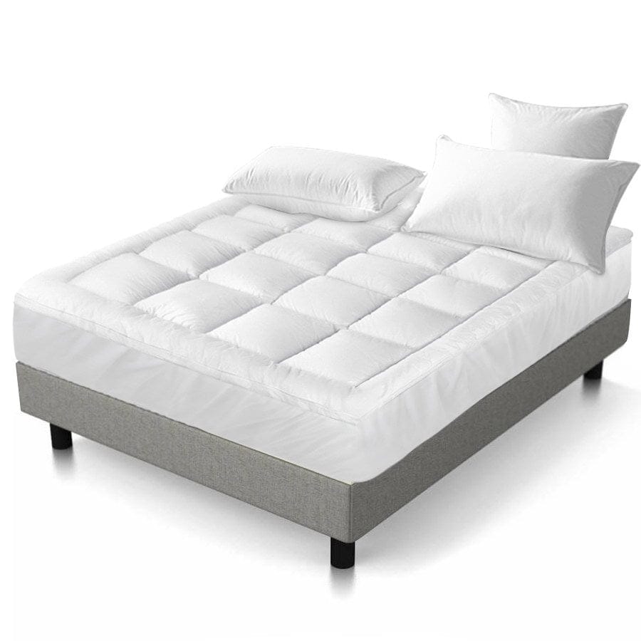 Giselle Furniture > Mattresses > Mattress Toppers Giselle Bedding Mattress Topper Pillowtop Bamboo Queen