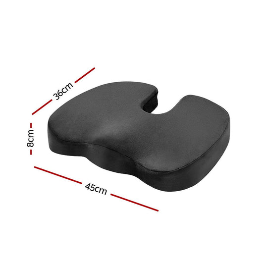Giselle Health & Beauty > Personal Care > Back Care Giselle Bedding Seat Cushion Memory Foam Pillow Back Pain Relief Chair Pad Black