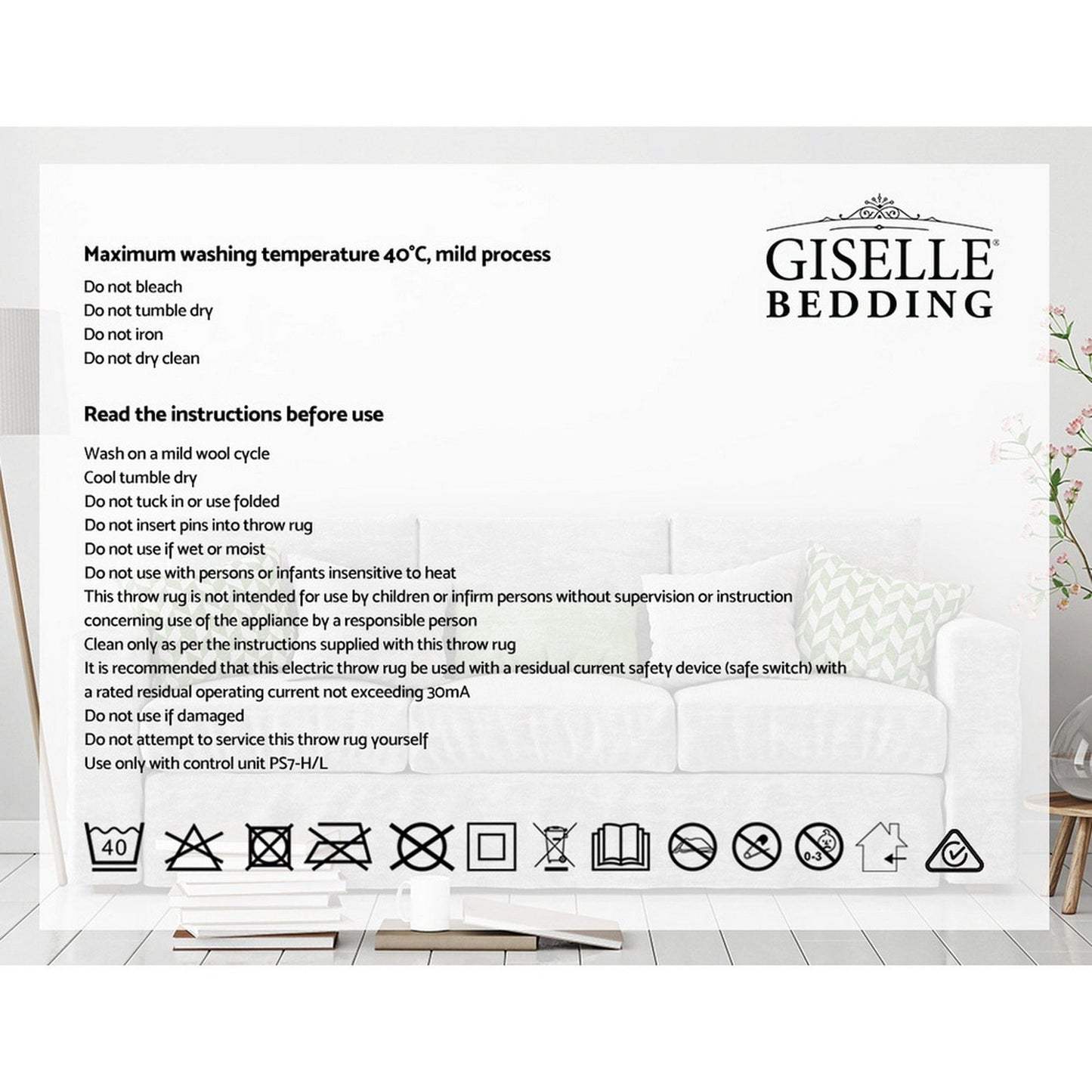 Giselle Home & Garden > Bedding > Blankets & Throws Giselle Bedding Electric Throw Blanket - Chocolate