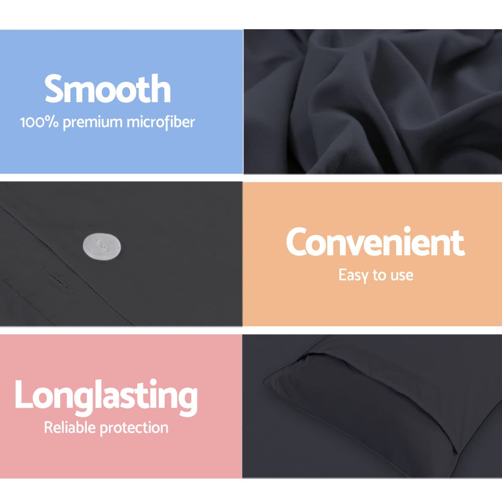 Giselle Home & Garden > Bedding > Duvet Covers Giselle Bedding Quilt Cover Set Classic Black Queen