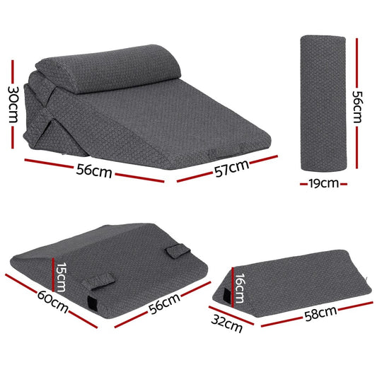 Giselle Home & Garden > Bedding > Pillows Giselle Bedding Adjustable Wedge Pillow Grey