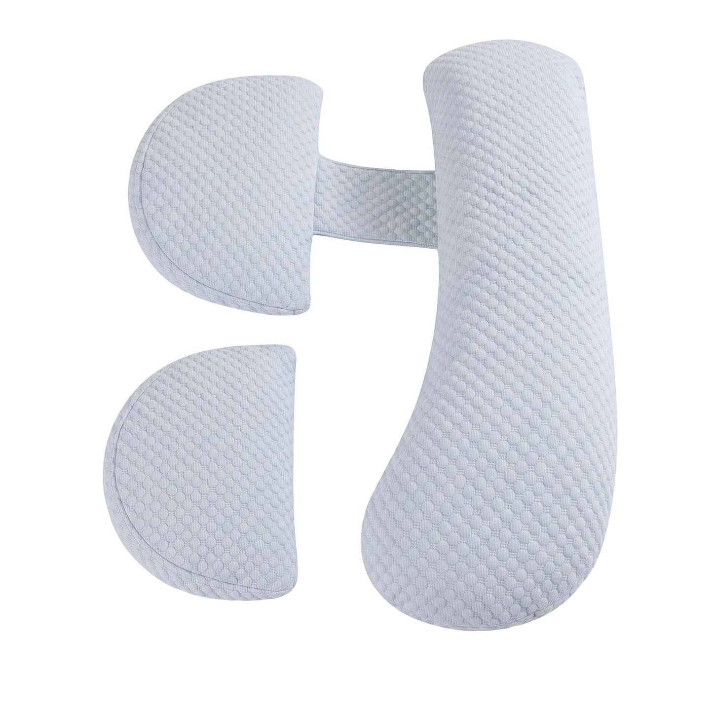 Giselle Home & Garden > Bedding > Pillows Giselle Bedding Cooling Pregnancy Pillow Adjustable Maternity Pillow for Sleeping, Body Pillows for Adults Support Back, Belly, and Hips, Blue 37x87 cm
