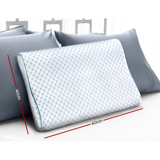 Giselle Home & Garden > Bedding > Pillows Giselle Bedding Memory Foam Contour Pillow Cool Gel
