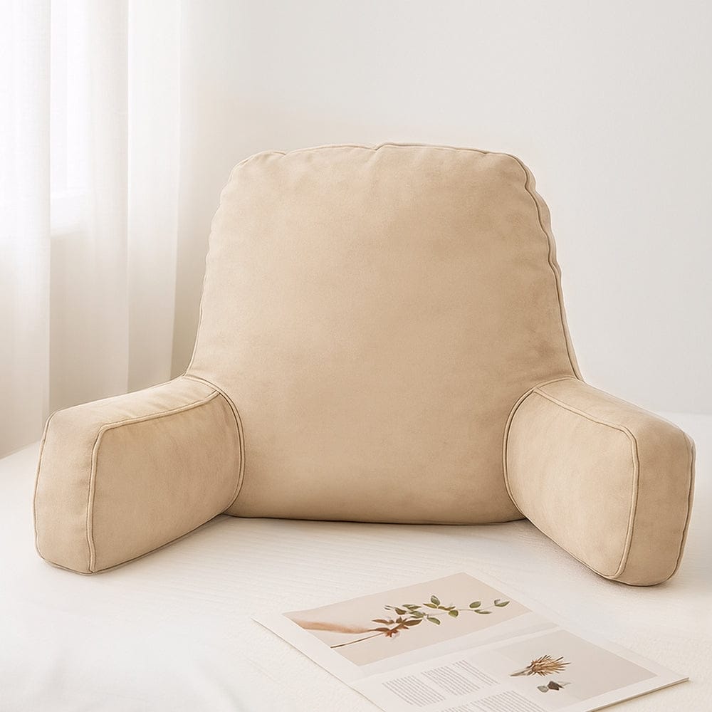 Giselle Home & Garden > Bedding > Pillows Giselle Reading Pillow Back Rest Lumbar Support Cushion Oatmeal