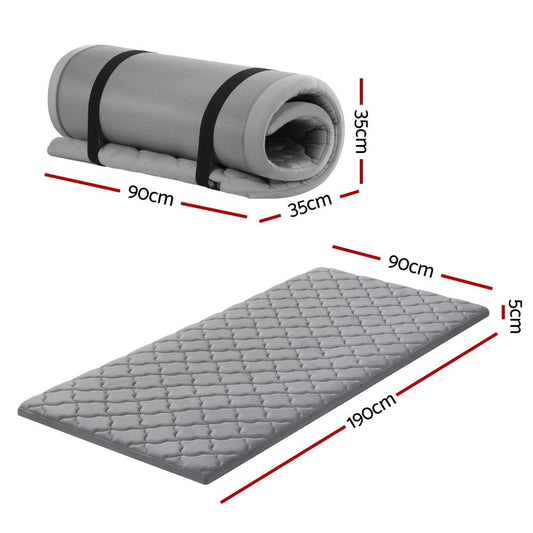 Giselle Outdoor Recreation > Camping > Inflatable Mattresses Giselle Bedding Single Foldable Mattress Camping Mat