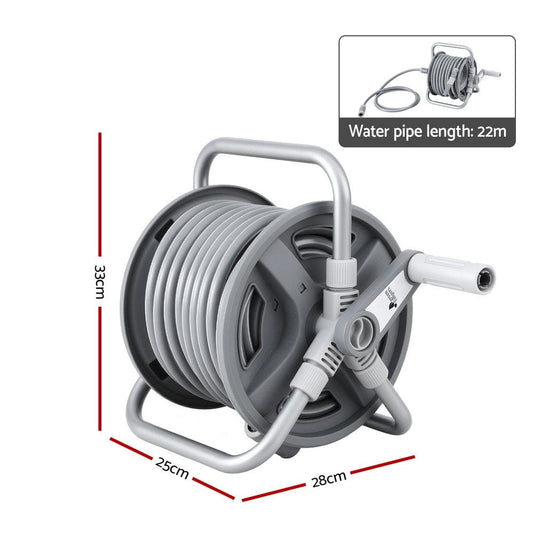 Green Fingers Home & Garden > Garden Tools > Garden Hoses Green Fingers 20m Retractable Garden Hose Reel Heavy Duty 1/2" Hose Auto Rewind