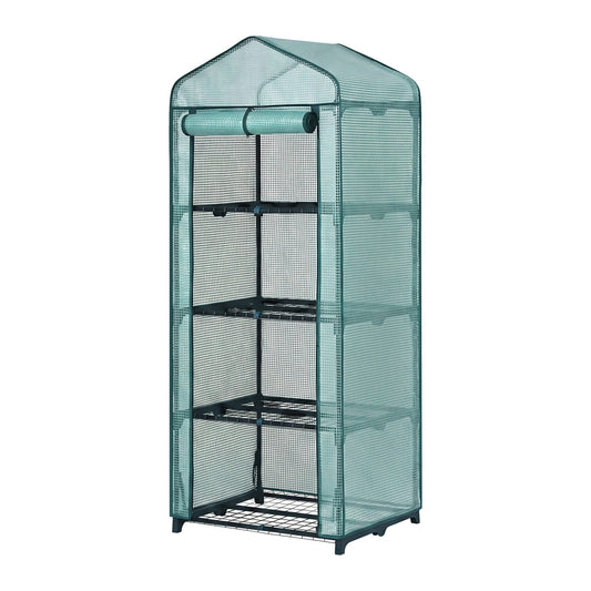 Green Fingers Home & Garden > Greenhouses > Greenhouses & Accessories Green Fingers Greenhouse 4 Tiers Mini Green House Garden Bed 1.6x0.7x0.5M