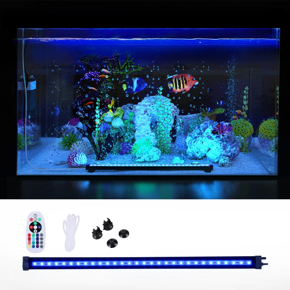i.Pet Home & Garden > Fountains > Fountain & Ponds Accessories i.Pet Aquarium Light Submersible 52CM Air Bubble LED Light