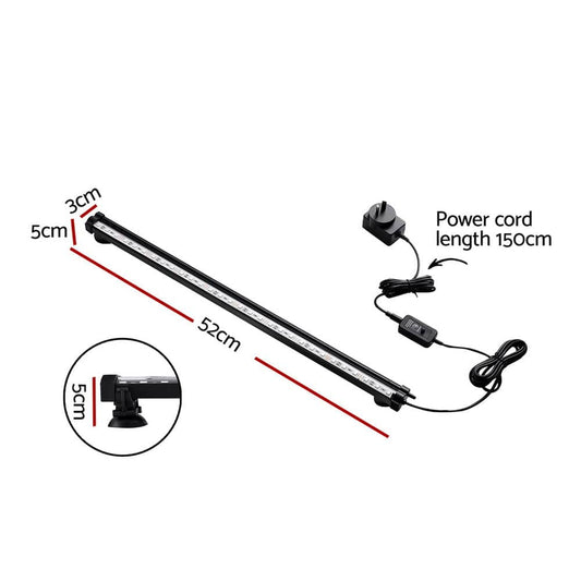 i.Pet Home & Garden > Fountains > Fountain & Ponds Accessories i.Pet Aquarium Light Submersible 52CM Air Bubble LED Light