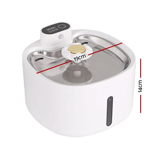 i.Pet Pet Care > Cat Supplies > Cat Bowls, Feeders & Waterers i.Pet Pet Water Fountain Feeder Dispenser Filter Dog Cat Drinking Automatic 2.6L