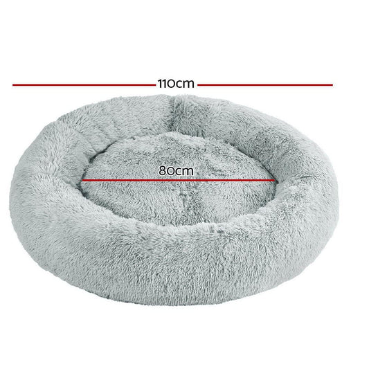 i.Pet Pet Care > Dog Supplies > Dog Beds i.Pet Pet Bed Dog Cat 110cm Calming Extra Large Soft Plush Light Grey