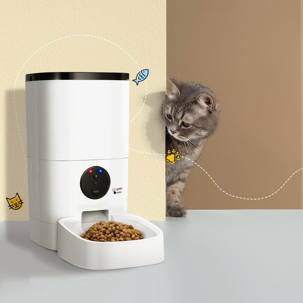 i.Pet Pet Care > Dog Supplies > Dog Bowls, Feeders & Waterers i.Pet Automatic Pet Feeder 6L Wifi Auto Dog Cat Smart Food Dispenser Timer