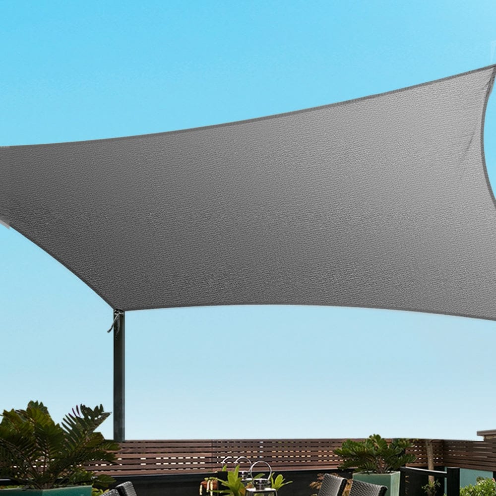 Instahut Home & Garden > Shading > Umbrellas & Sunshades Instahut Shade Sail Cloth Shadecloth Rectangle Canopy 280gsm 3x4m