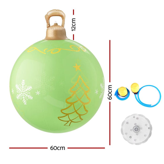 Jingle Jollys Occasions > Christmas > Christmas Decorations Jingle Jollys Christmas Inflatable Ball 60cm Led Illuminated Xmas Decoration