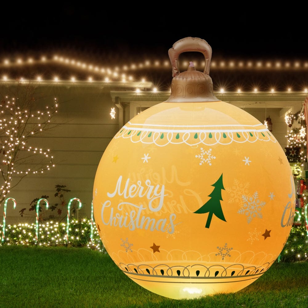 Jingle Jollys Occasions > Christmas > Christmas Decorations Jingle Jollys Christmas Inflatable Ball 60cm Led Illuminated Xmas Decoration