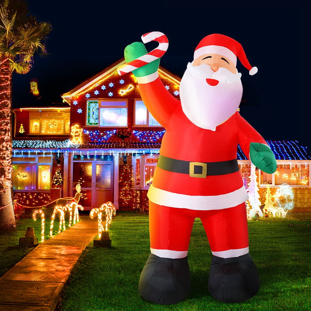 Jingle Jollys Occasions > Christmas > Christmas Decorations Jingle Jollys Christmas Inflatable Santa 3M Illuminated Decorations