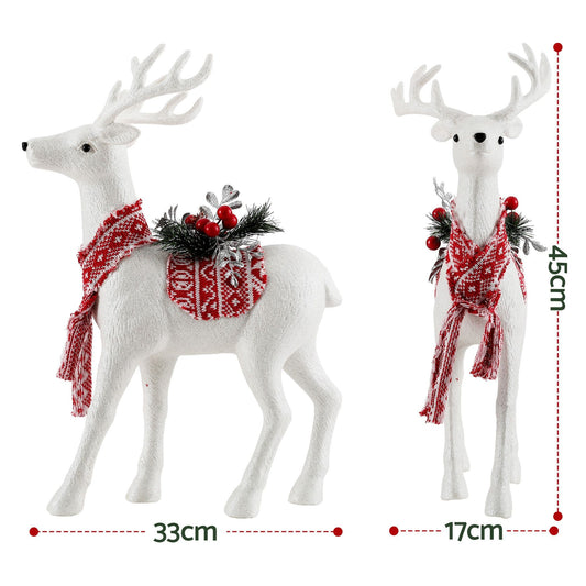 Jingle Jollys Occasions > Christmas > Christmas Decorations Jingle Jollys Christmas Reindeer 45cm Glitter Deer Ornaments Party Decorations