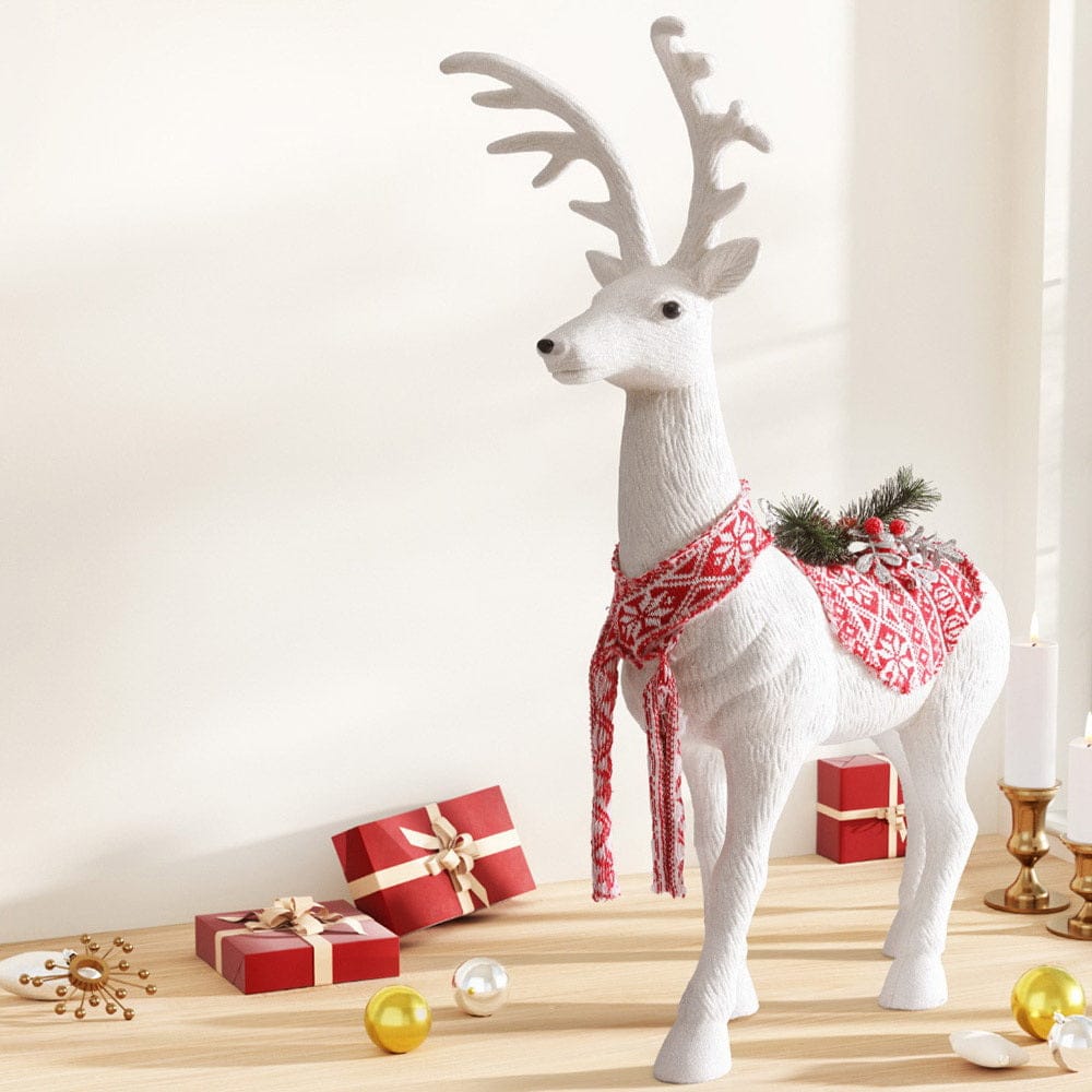 Jingle Jollys Occasions > Christmas > Christmas Decorations Jingle Jollys Christmas Reindeer 80cm Glitter Deer Ornaments Party Decorations