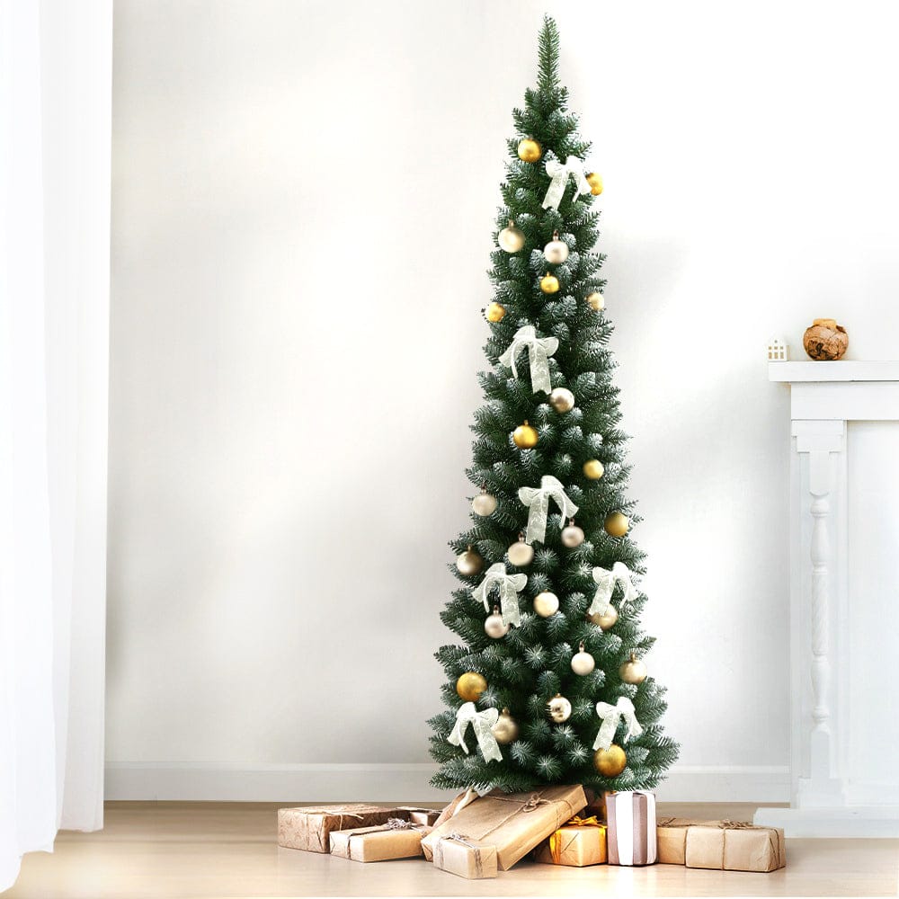 Jingle Jollys Occasions > Christmas > Christmas Trees Jingle Jollys Christmas Tree 1.8m Xmas Tree Decorations Snowy 300 Tips