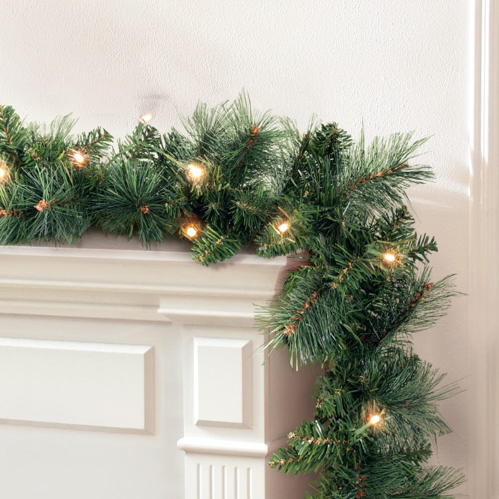 Jingle Jollys Occasions > Christmas > Christmas Wreaths & Garlands Jingle Jollys 1.8m Christmas Garland with LED lights Party Xmas Decorations