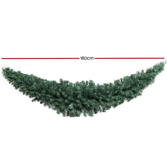 Jingle Jollys Occasions > Christmas > Christmas Wreaths & Garlands Jingle Jollys 1.8m Christmas Garland Xmas Decorations Green Wedding Party