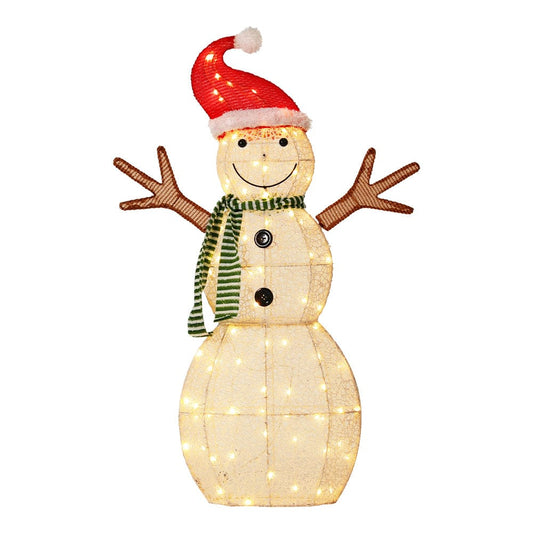 Jingle Jollys Occasions > Christmas > Outdoor Decorations & Lights 0.97M Christmas Lights Snowman 80 LED Decorations Jingle Jollys