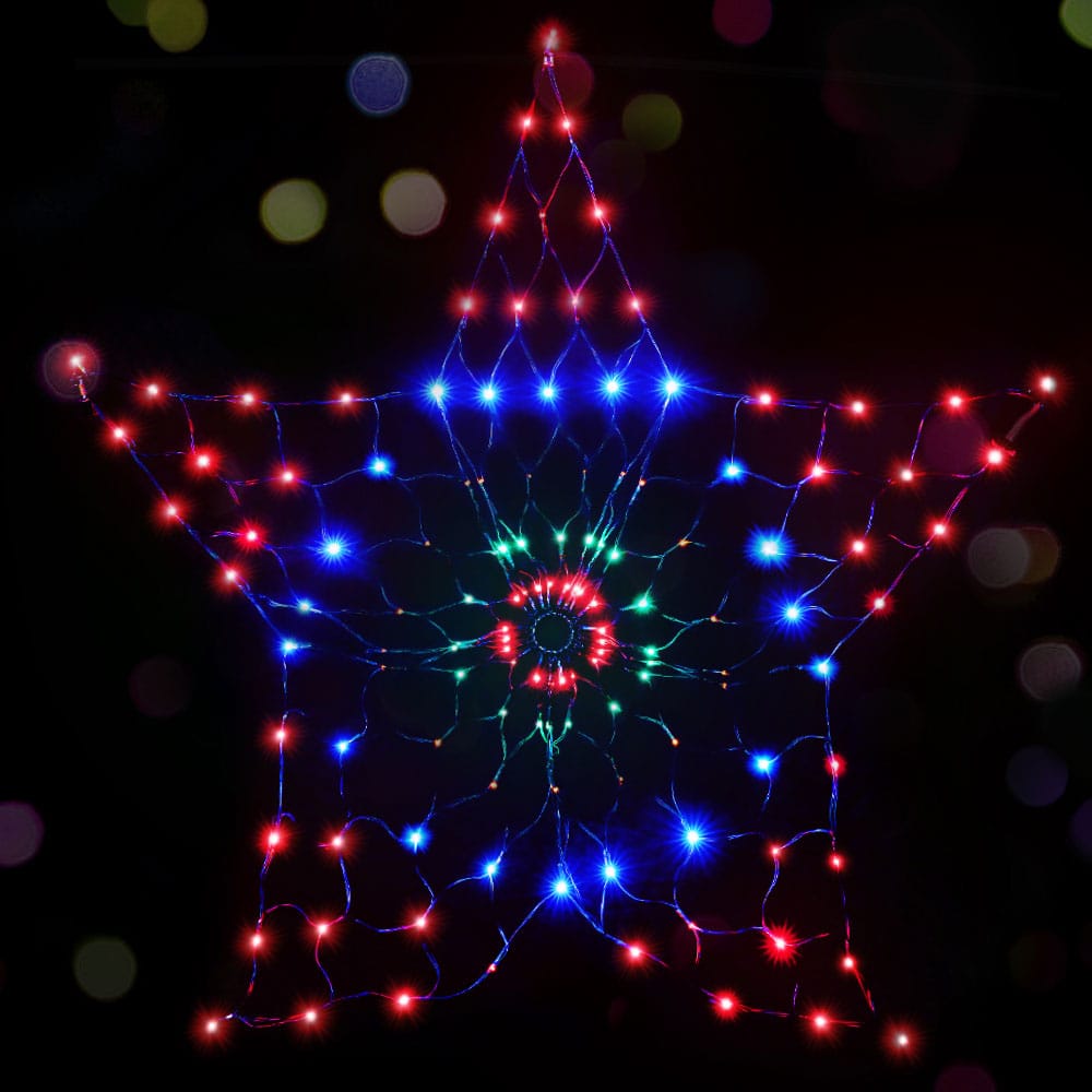 Jingle Jollys Occasions > Christmas > Outdoor Decorations & Lights 1.3M Christmas Lights 130 LED Snow Motif Light Decorations Jingle Jollys