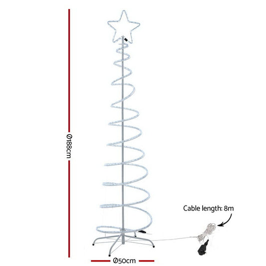 Jingle Jollys Occasions > Christmas > Outdoor Decorations & Lights 1.88M Christmas Lights Tree 288 LED Decorations Jingle Jollys