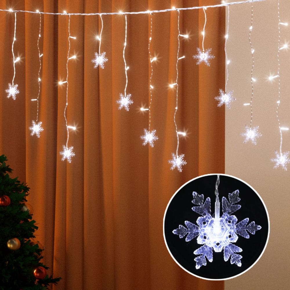 Jingle Jollys Occasions > Christmas > Outdoor Decorations & Lights 160 LED 6M Christmas Lights Icicle Light Solar Cold Jingle Jollys