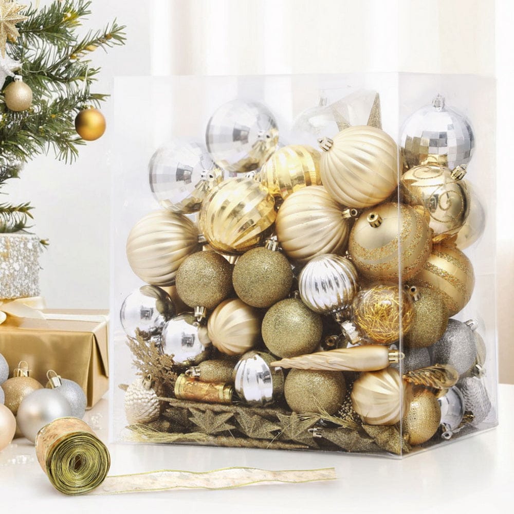 Jingle Jollys Occasions > Christmas > Outdoor Decorations & Lights Jingle Jollys 125pcs Christmas Tree Decorations Set Baubles Ornaments Party