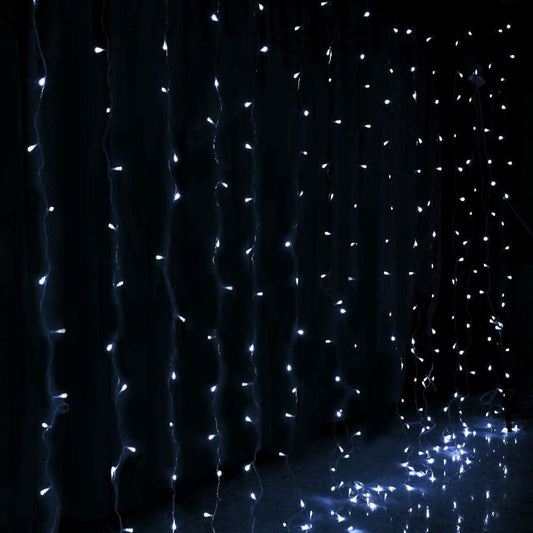 Jingle Jollys Occasions > Christmas > Outdoor Decorations & Lights Jingle Jollys 6X3M Christmas Lights Curtain Light Cool White 600 LED