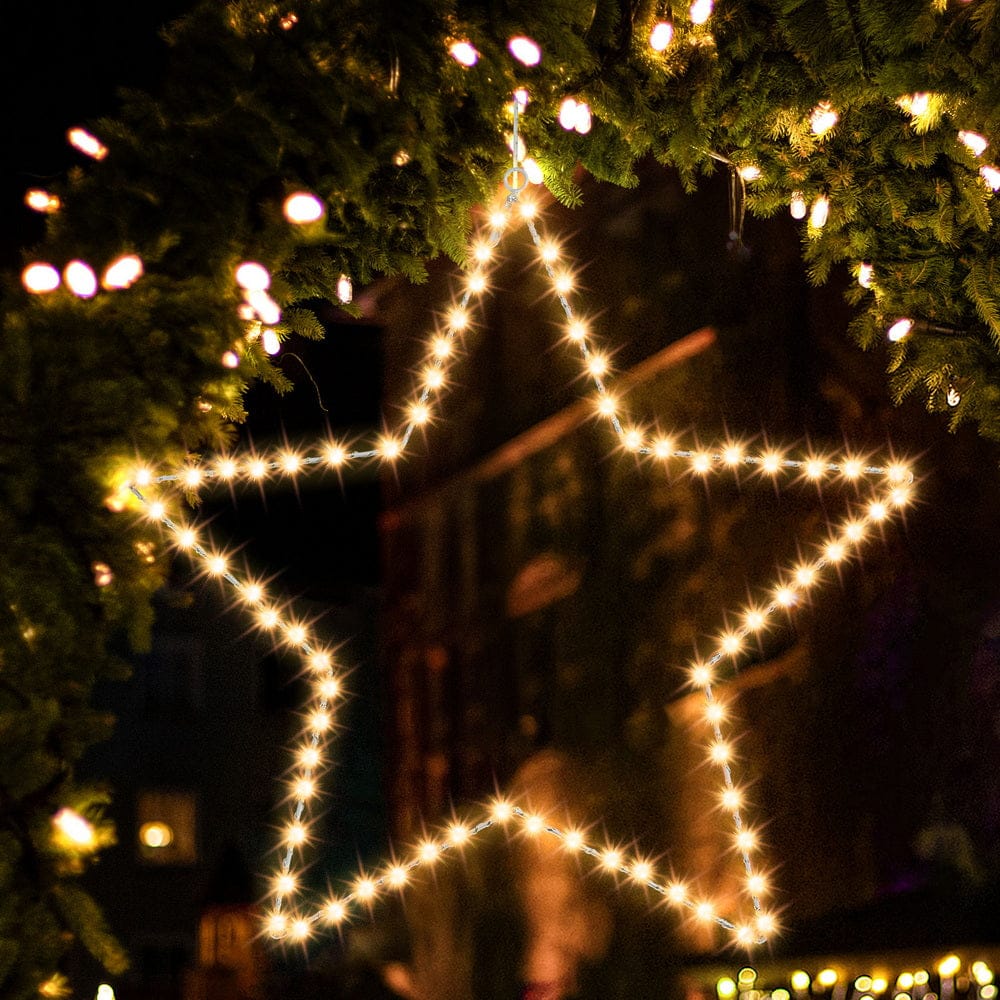 Jingle Jollys Occasions > Christmas > Outdoor Decorations & Lights Jingle Jollys Christmas Lights 50cm Star 70 LED Xmas Decorations
