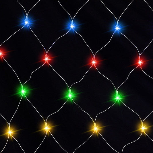 Jingle Jollys Occasions > Christmas > Outdoor Decorations & Lights Jingle Jollys Christmas Lights 5Mx3M Net String Light 600 LED Colourful Beads