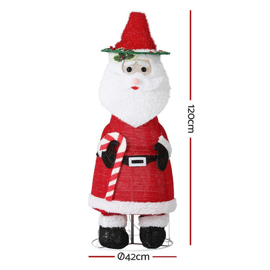 Jingle Jollys Occasions > Christmas > Outdoor Decorations & Lights Jingle Jollys Christmas Lights 96 LED 120cm Fairy Light Santa Decorations