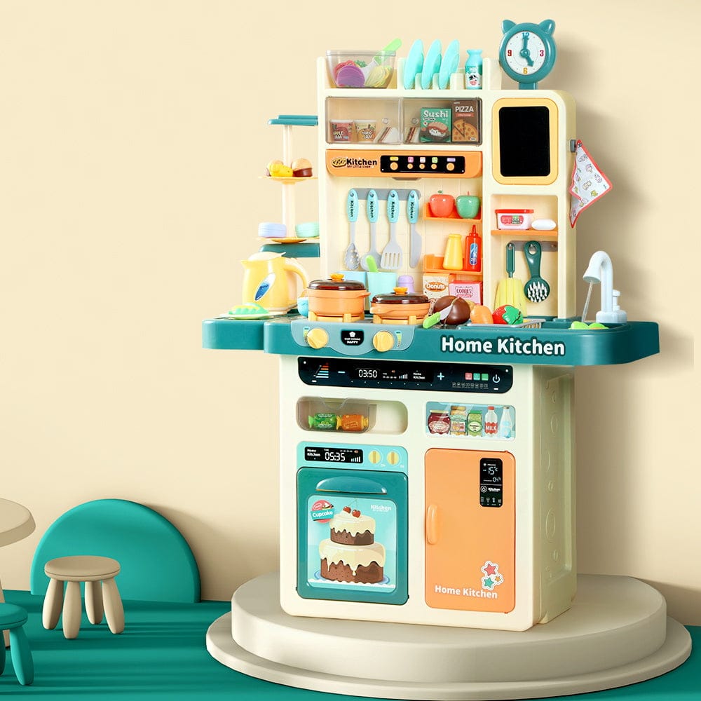 Keezi Baby & Kids > Baby & Kid's Toys > Pretend Play Keezi Kids Kitchen Pretend Play Set Cooking Sound Steam Light Function