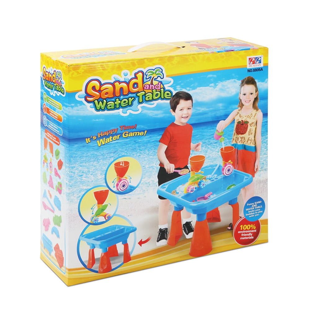 Keezi Baby & Kids > Baby & Kid's Toys > Pretend Play Keezi Kids Sandpit Pretend Play Sets Beach Toys Outdoor Sand Water Table Set
