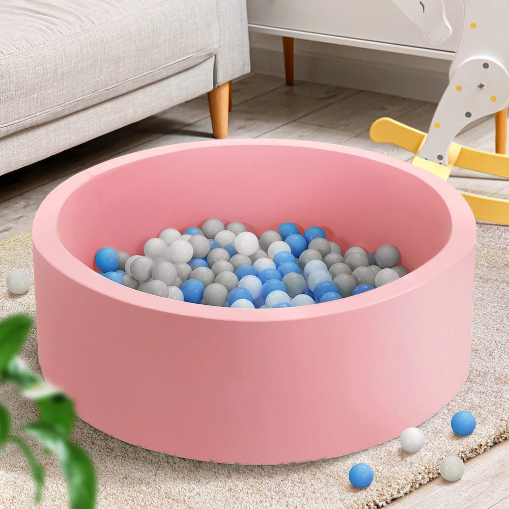 Keezi Baby & Kids > Gates & Playpens > Ball Pits & Play Pens Keezi Kids Ball Pit 90x30cm Ocean Foam Play Pool Barrier Toys Children Pink