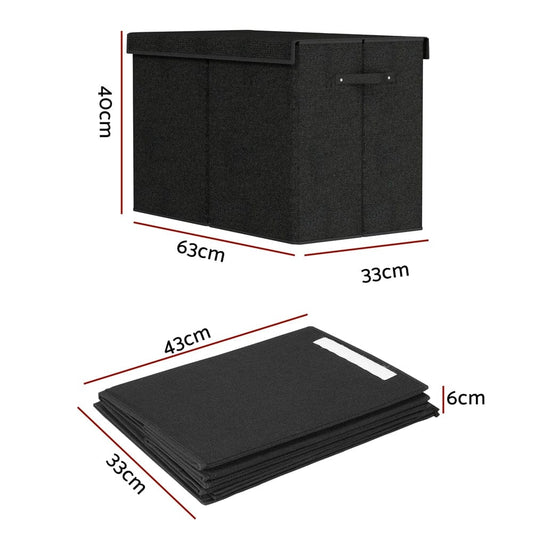 Keezi Baby & Kids > Kid's Furniture > Toy Boxes Keezi Large Toy Box Chest Storage with Flip-Top Lid Foldable Organizer Bins