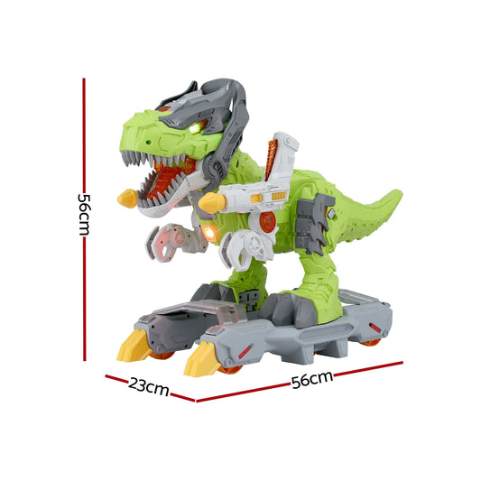 Keezi Kids Baby & Kids > Ride On Cars, Go-karts & Bikes > Ride On Cars Keezi Kids Dinosaur Ride On Push Car Toy with Spray Function Indoor Outdoor Toys